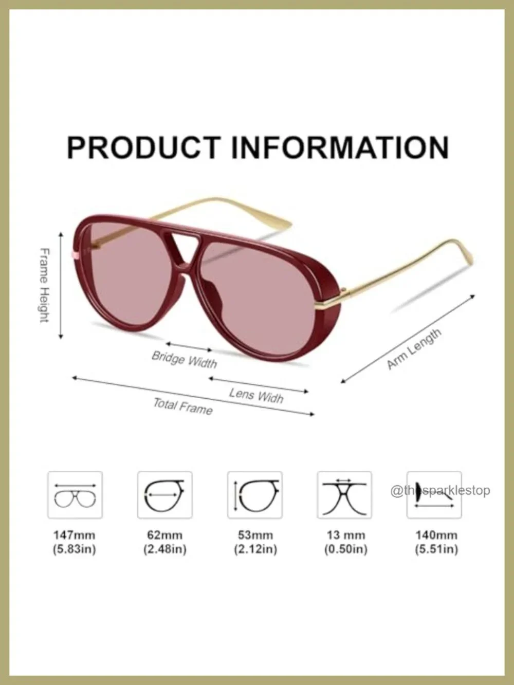 Oversized Retro Aviator Sunglasses UV400 Protection 3 Pack